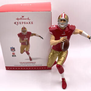 2015 Hallmark Colin Kaepernick‎ SF 49ERS NFL Football Christmas Ornament